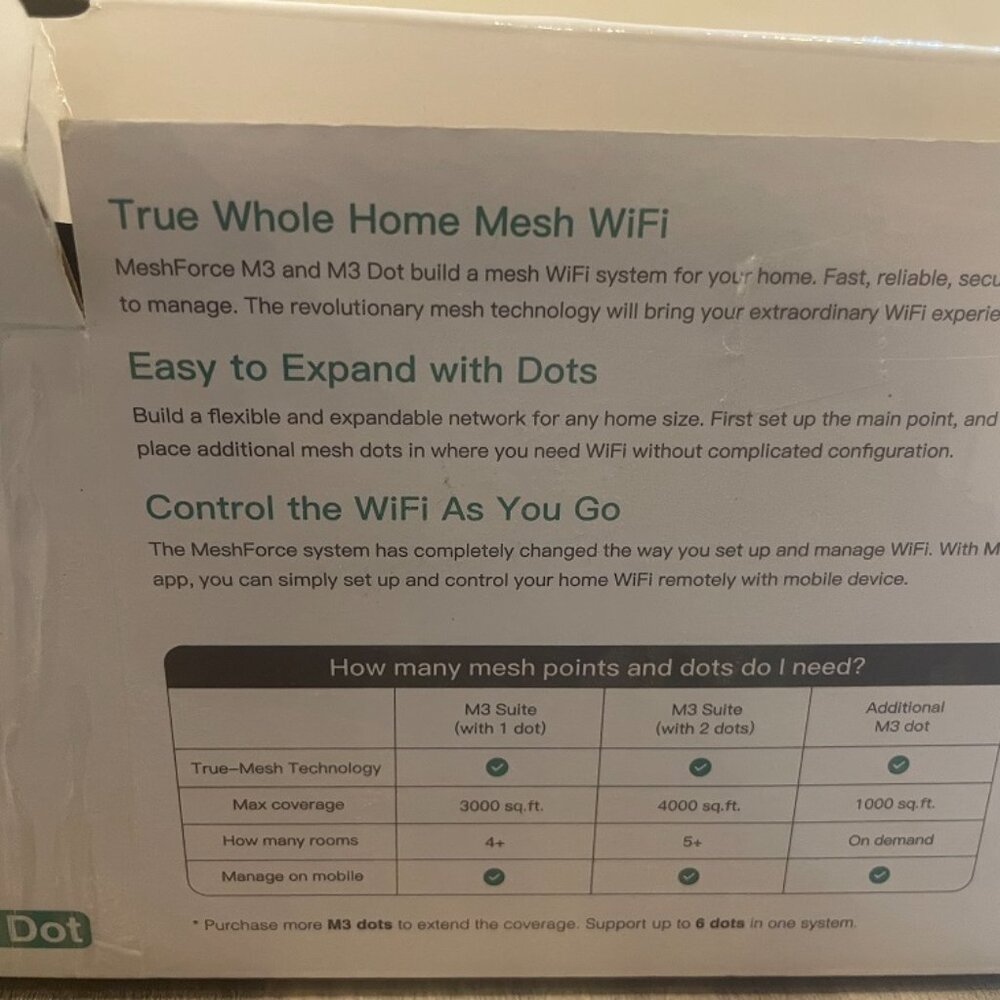 *New* MeshForce Mesh WiFi Router Replacement - Picture 2 of 8